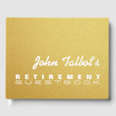 Golden Texture Custom Retirement Livre d'or (Recto)