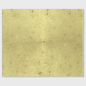 Golden Textured Holiday Kerststerren Cadeaupapier (Vlak)