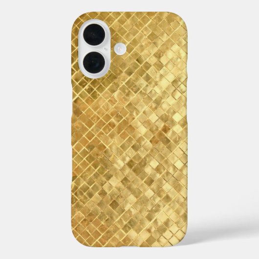Golden Textured Tile Case-Mate iPhone Case (Achterkant)