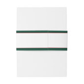 Golden Thistle bruiloft Uitnodigingen Wikkel (Achterkant Voorbeeld)