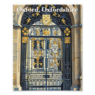 Golden Threshold: poort van Oxford Foto Afdruk
