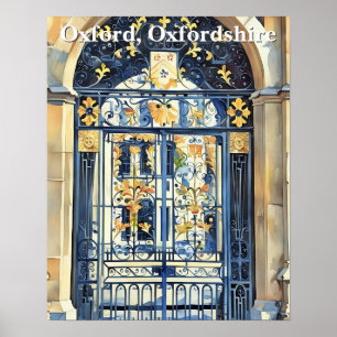 Golden Threshold: poort van Oxford Poster