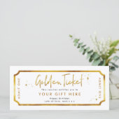 Golden Ticket Birthday Voucher (Staand voorkant)