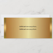 GOLDEN TICKET GAGNANT Anniversaire Fête Invitation (Dos)