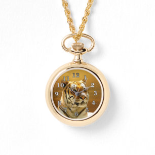 Golden Tiger Horloge