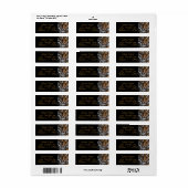 Golden Tiger Return Address Labels (Full Sheet)