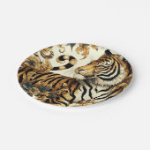  Golden Tiger schilderij Papieren Bordje (Gekanteld)