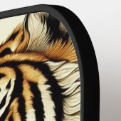 Golden Tiger schilderij Pickleball Paddle (Links Detail)
