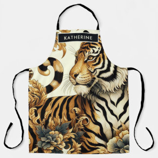  Golden Tiger schilderij Schort