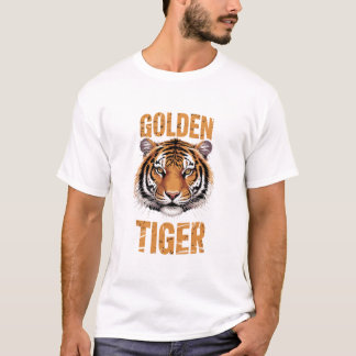 Golden Tiger Split Face T-shirt