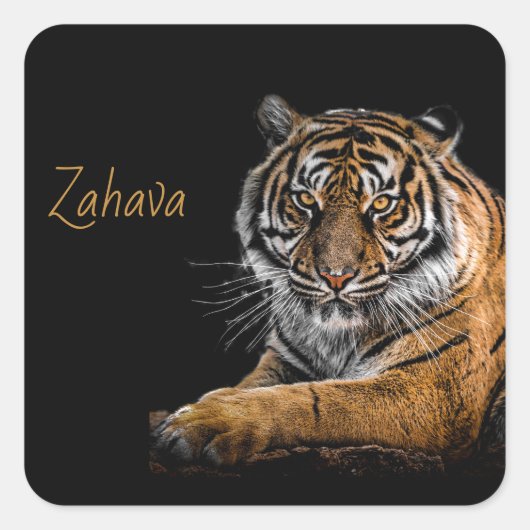 Golden Tiger Sticker (Voorkant)