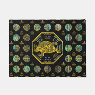 Golden Tortoise/Turtle Feng Shui Abalone Shell Deurmat