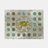 Golden Tortoise/Turtle Feng Shui Abalone Shell Deurmat (Voorkant)