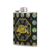 Golden Tortoise/Turtle Feng Shui Abalone Shell Heupfles (Links)