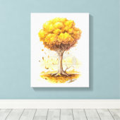 Golden Tranquility Canvas Afdruk (Insitu (Houten vloer))