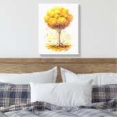 Golden Tranquility Canvas Afdruk (Insitu (Slaapkamer))