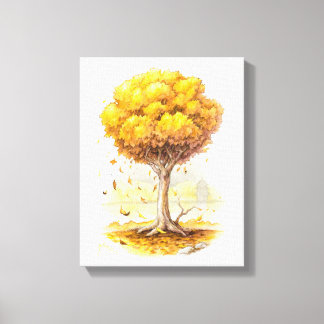 Golden Tranquility Canvas Afdruk