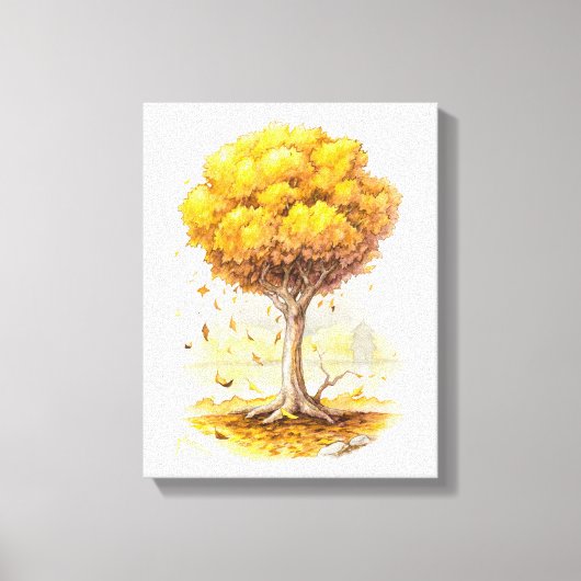 Golden Tranquility Canvas Afdruk (Voorkant)