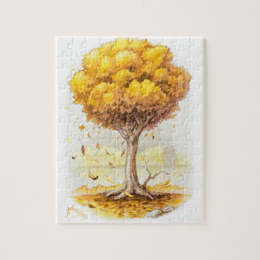 Golden Tranquility Legpuzzel (Verticaal)