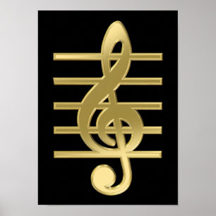 Golden treble cleart poster