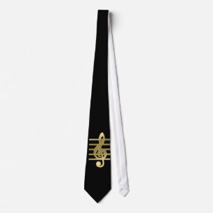 Golden treble cleart stropdas
