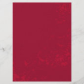 Golden Treble Clef met Rozen bloemen Menu (Achterkant)