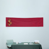 Golden Treble Clef met Rozen bloemen Spandoek (Beurs)