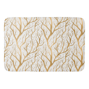 Golden Tree Branches - achtergrondkleur wijzigen Badmat