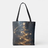 Golden Tree Glam Holiday Tote Bag (Achterkant)