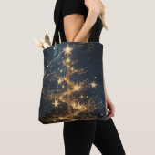 Golden Tree Glam Holiday Tote Bag (Dichtbij)