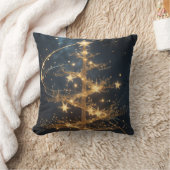 Golden Tree Glamour Throw Pillow Kussen (Deken)