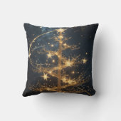 Golden Tree Glamour Throw Pillow Kussen (Achterkant)