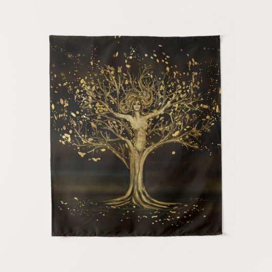 Golden Tree Goddess Wandkleed (Voorkant)