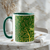 Golden Tree Happy Thanksgiving Green Herfst Mok