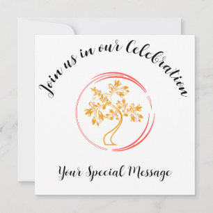 Golden Tree of Life End-of-treatment Party Kaart