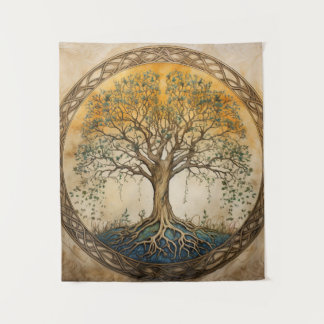 Golden Tree of Life Wandkleed