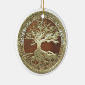 GOLDEN TREE VAN HET LEVEN KERAMISCH ORNAMENT (Rechts)