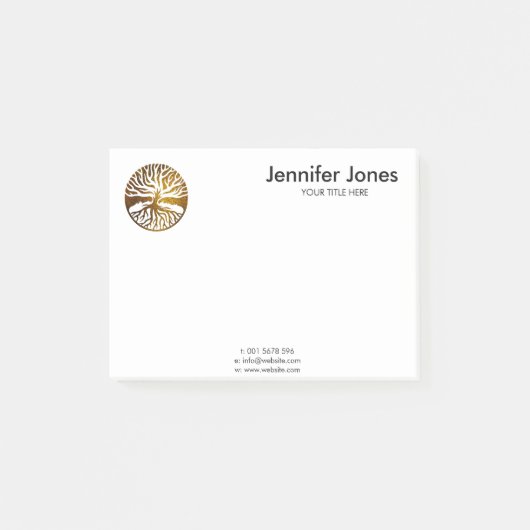Golden Tree-Yggdrasil Post-it® Notes (Voorkant)