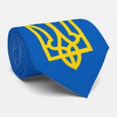 Golden Trident van Ukraine Blue Stropdas (Opgerold)