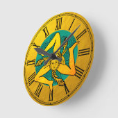 Golden Triskelion en drievoudige spiraalgolf Ronde Klok (Hoek)