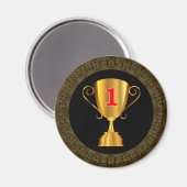 Golden trofee magneet (Voorkant / Achterkant)
