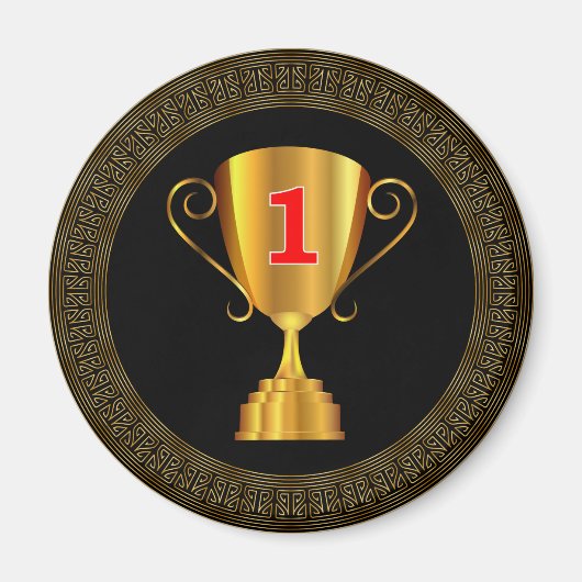 Golden trofee magneet (Voorkant)