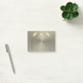 Golden Tropical Palm feuille Post-it Notes (Bureau)