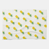 Golden Tropische anananappels Theedoek (Horizontaal)