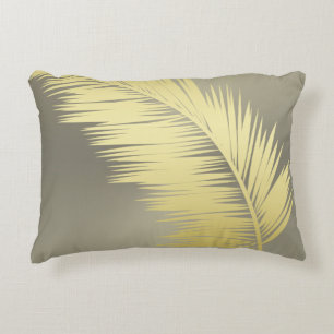Golden Tropische palmbladeren Accent Kussen