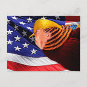 Golden Trump Bird USA Briefkaart (Voorkant)