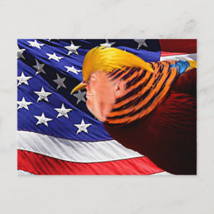 Golden Trump Bird USA Briefkaart