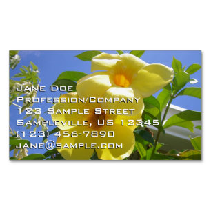 Golden Trumpet Flowers I Magnetisch Visitekaartje