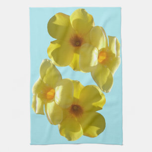 Golden Trumpet Flowers I Theedoek