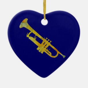 Golden Trumpet Keramisch Ornament